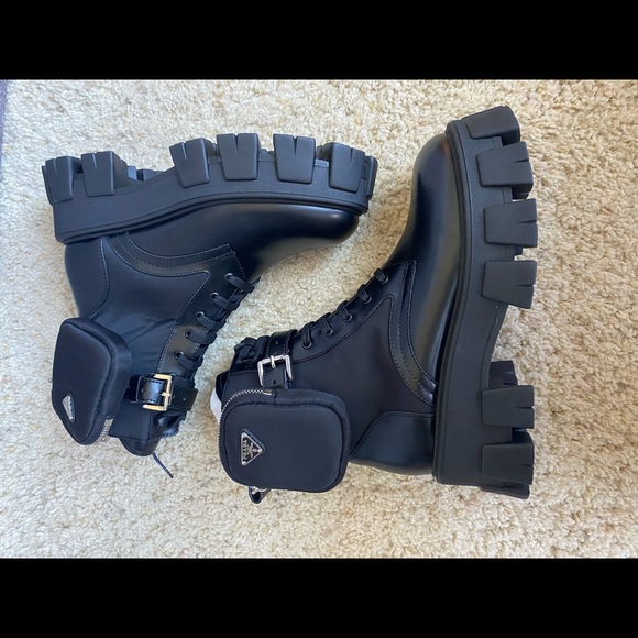 Prada Monolith Combat Boots - Picture 4 of 9
